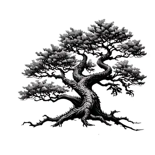 Canaria Drago Tree Silhouette