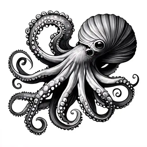 Octopus And Shell Turn