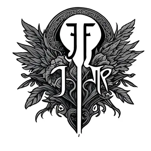 A Symbol For Loyalty With Initials Jvr