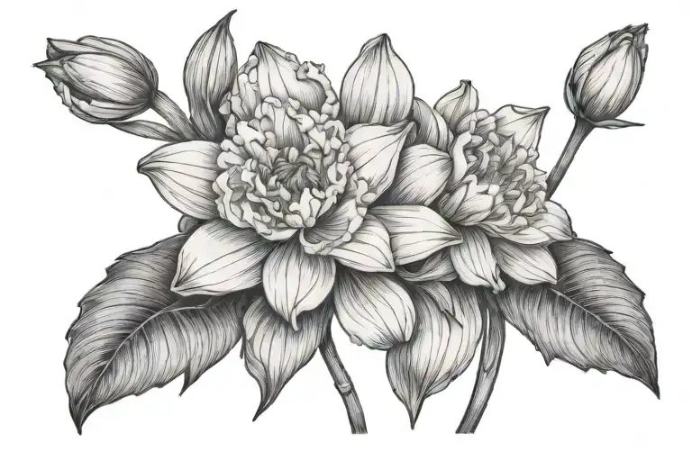 Carnation Daffodil Water Lily