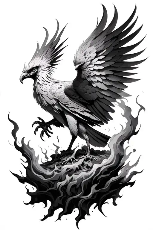 Phoenix Rising Phoenix Bird Rising From Ashes
