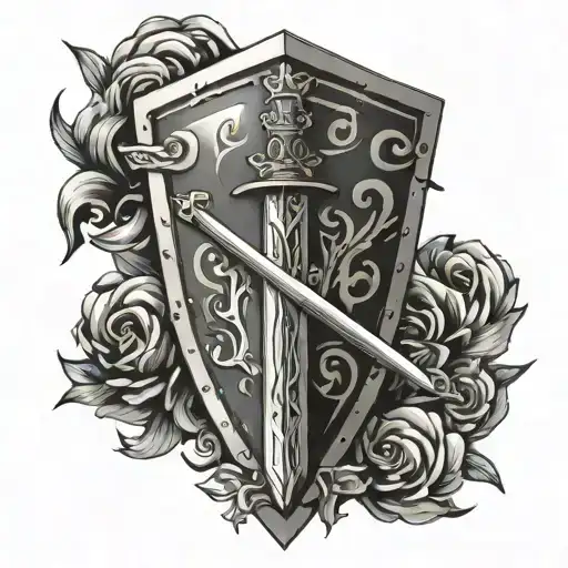 Sword And Shield Adorned