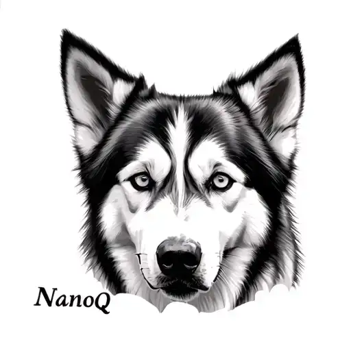 Only White Husky With Name Nanoq