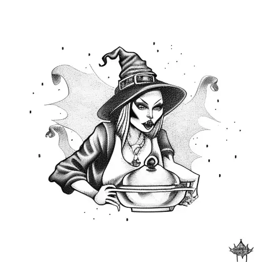Witch With Cauldron
