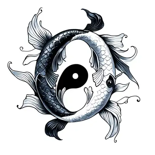 Koi Fish Yin Yang
