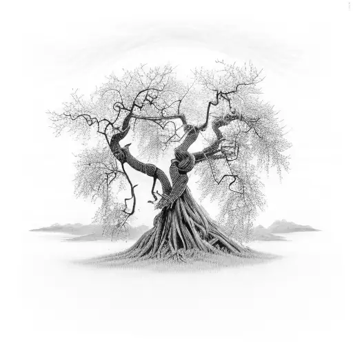 Dead Tree With Vines