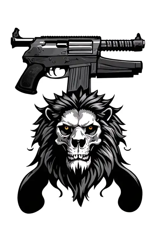 Lions Head Skull Ak-47 777