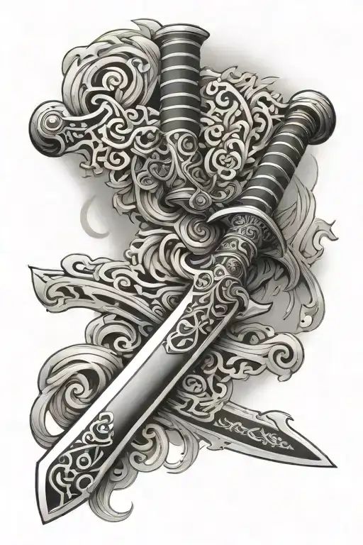 Royal Katana In The Ground