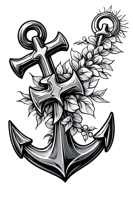 Anchor And Cross Made