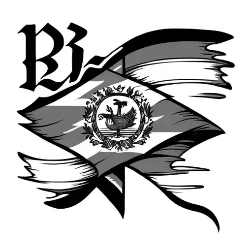 The Word Belize With The Belize Flag Intertwined