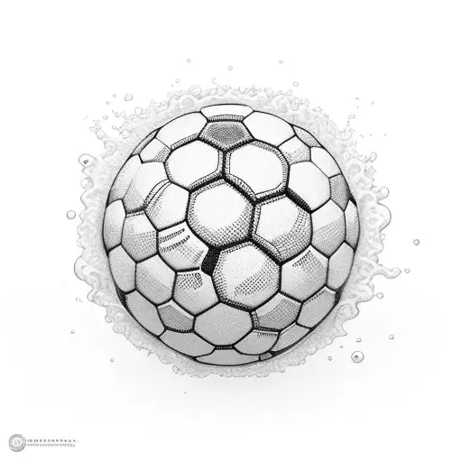 Ocean Waves Forming A Soccer Ball