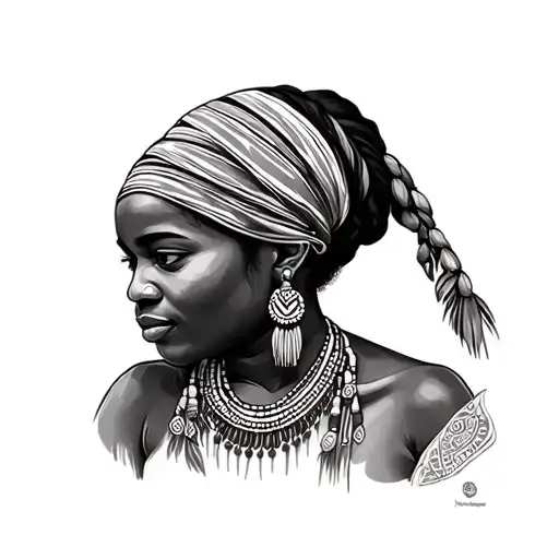 Liberia Lorma Tribe Lady Portrait