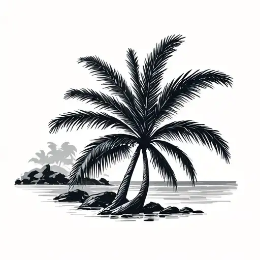 Corse Martinique Palm Tree