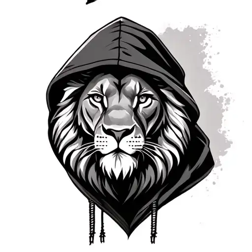 Lion Wearing A Hoodie