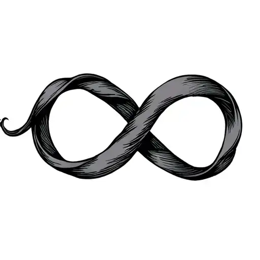 A Scarf In The Shape Of An Infinity Symbol With A Heart
