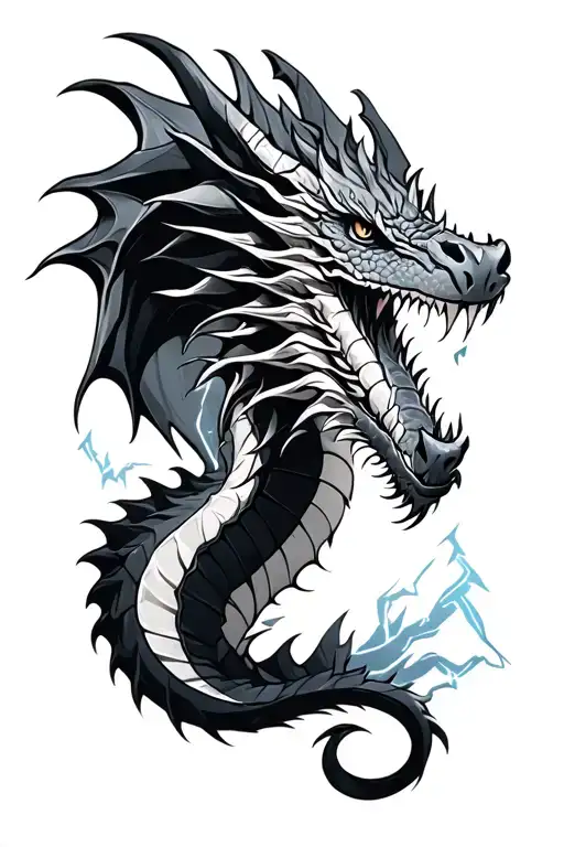 Dragon In Lightning