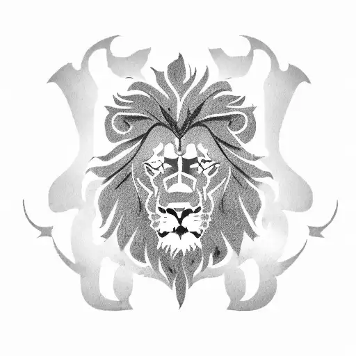 Dutch Coat Of Arms Lion Mixed With The Dansih Coat Of Arms