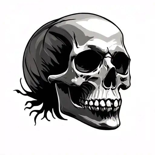 Skull Soft Shading Very Simple