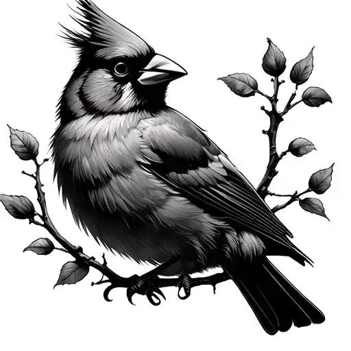 Benny-boo With Cardinal Bird