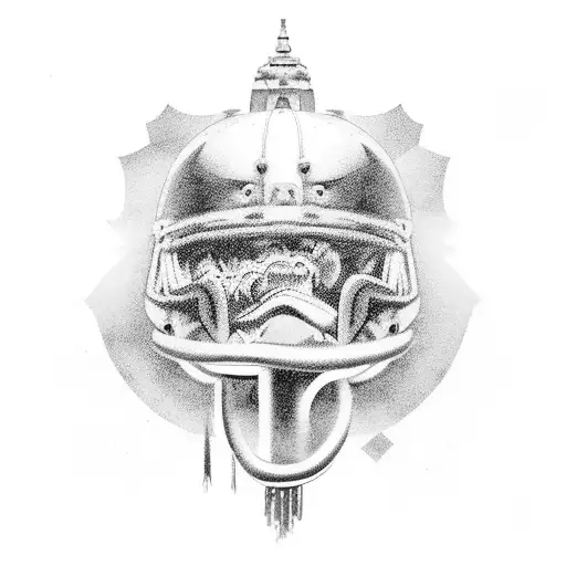 A Mesmerizing Black And Grey Illustration Of The Bombonera Stadium