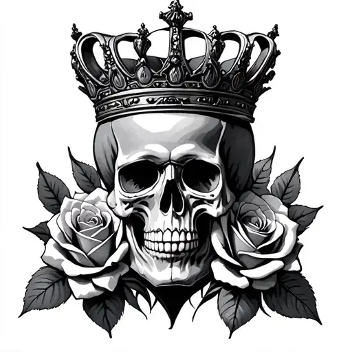 Skull Roses Crown