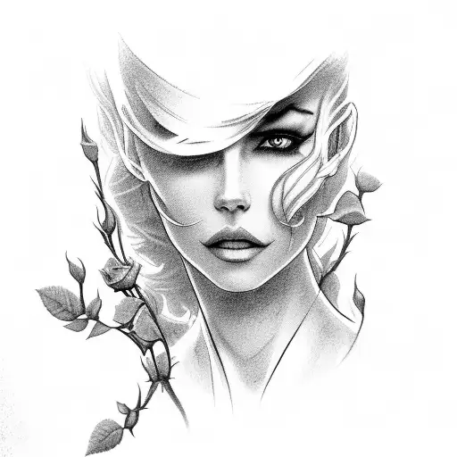 The Gunslinger In A Field Of Roses Staring At The Dark Tower