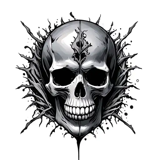 Skull Wearing A Carcass