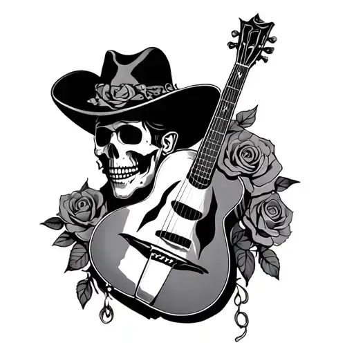 Dead Mariachi With Rose