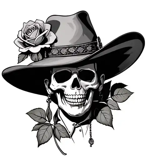 Dead Mariachi With Rose Realism