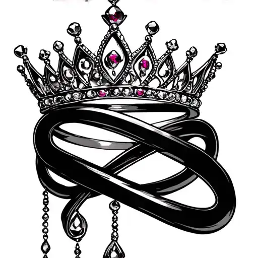 Infinity Symbol With Princess Tiara