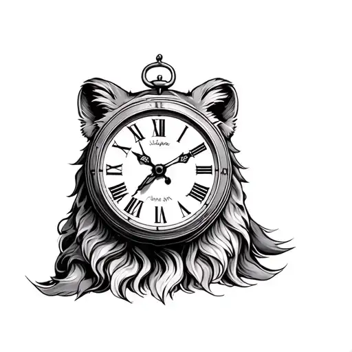 Leo With Old Time Clock