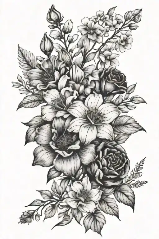 Birth Flower Bouquet