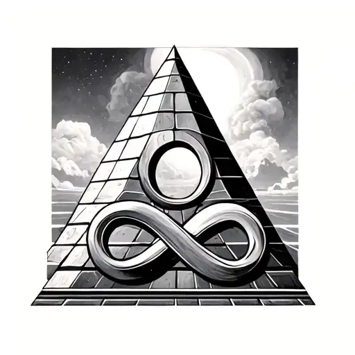 Pyramid And Infinity Symbol