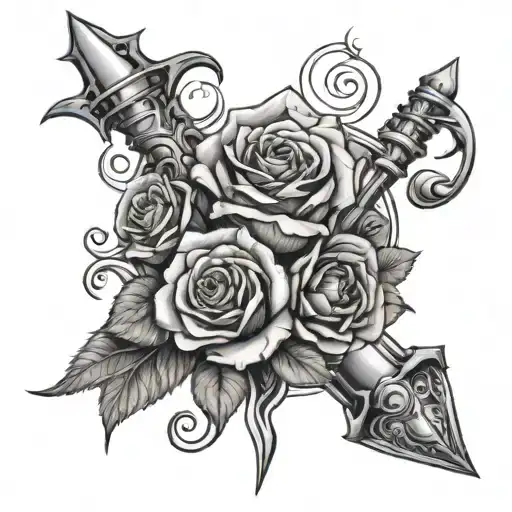 Dagger And Roses Growing