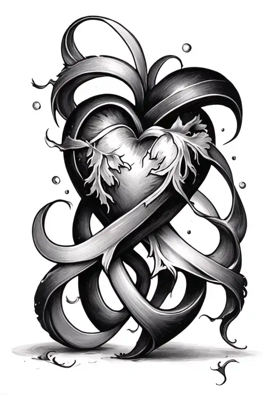 Heart And Infinity Symbol Intertwined