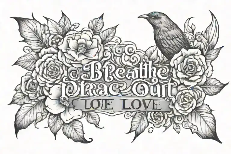 Breathe In Peace Breathe Out Love Tattoo