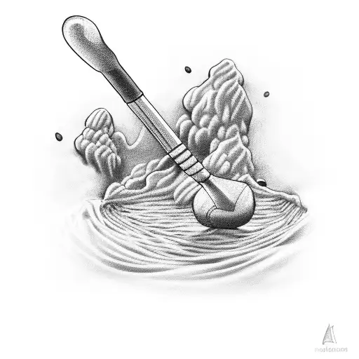 A Golf Club Morphing Into A Wand