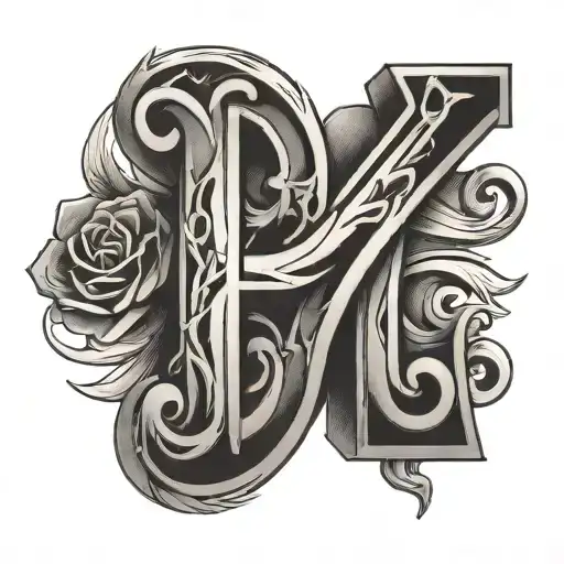 Letters C & B 3D Representation