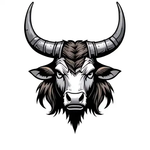 Viking Bull Head