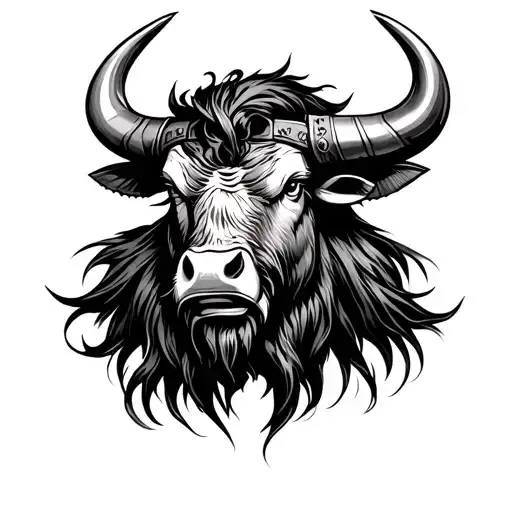 Viking Bull Head