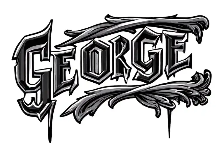 George Name Negative Space