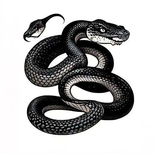 Snake Wrapping Forearm