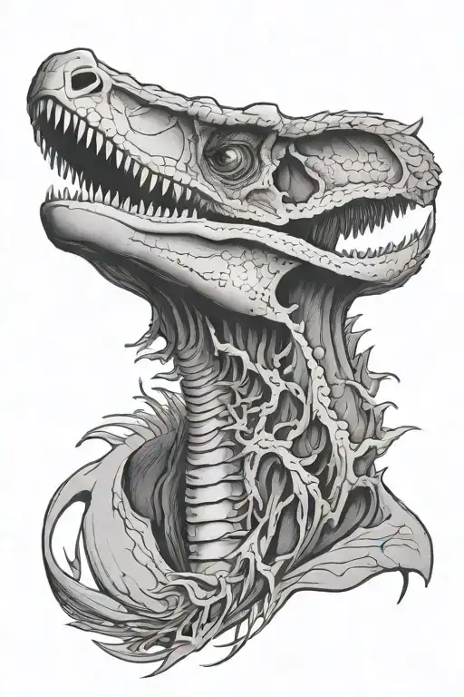 Velociraptor Skull Surrounded