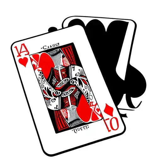 2 Cards On Top Of Each Other One Is Jack Of Hearts In Red Other One Is Ace Of Clubs In Black