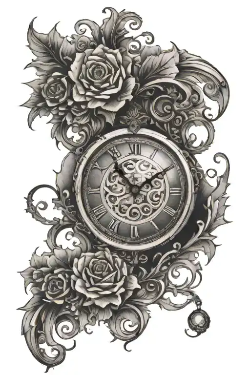 Clock Face Surrounded