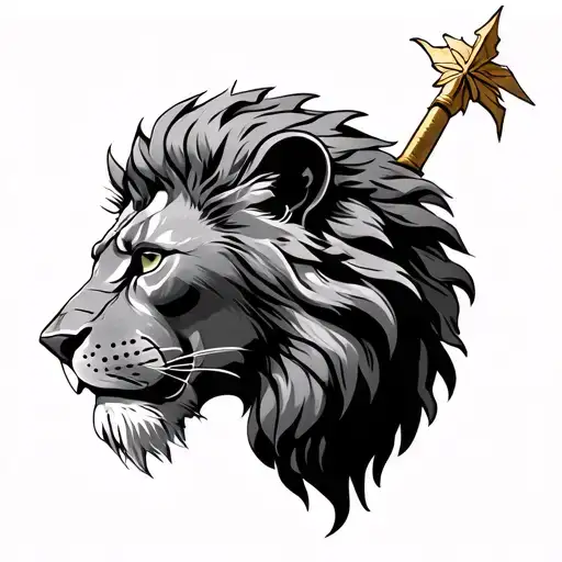 Lion And Roman Soldier