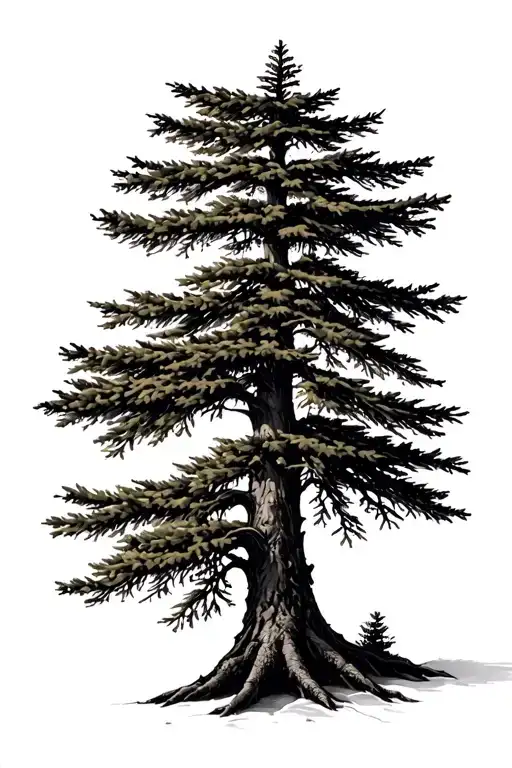 Lush Spruce Tree