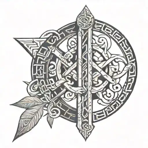 Nordic Runes Intertwined