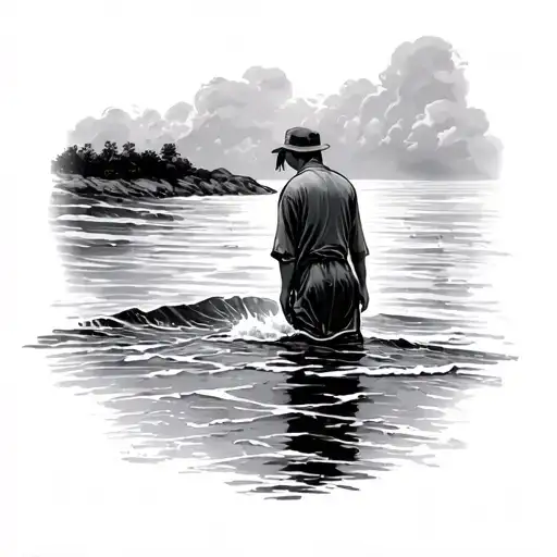 Slow Water Washes The Shore