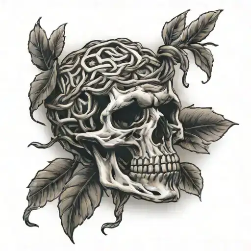 A Noose That Is Tied Around A Brain Which Is Also Tied To A Tree As A Lesh